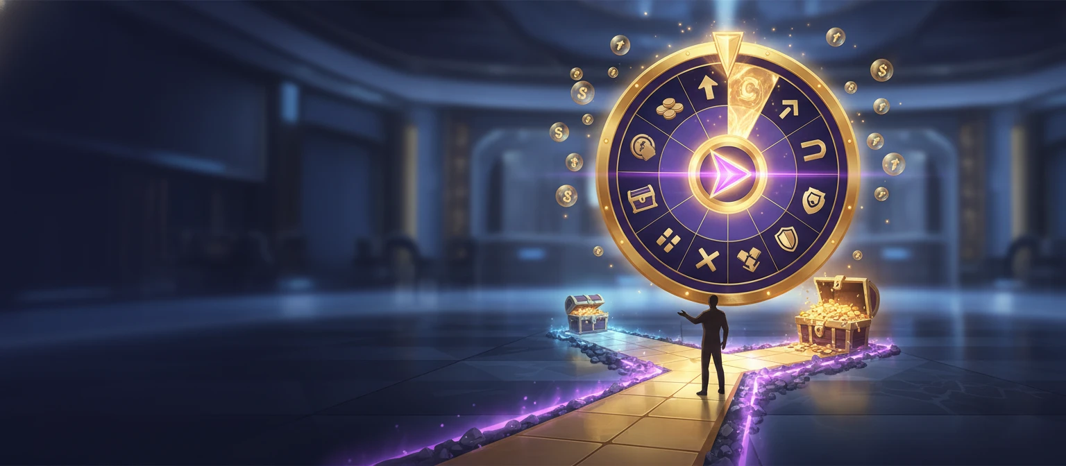 Gamble-Rad vor den Freispielen